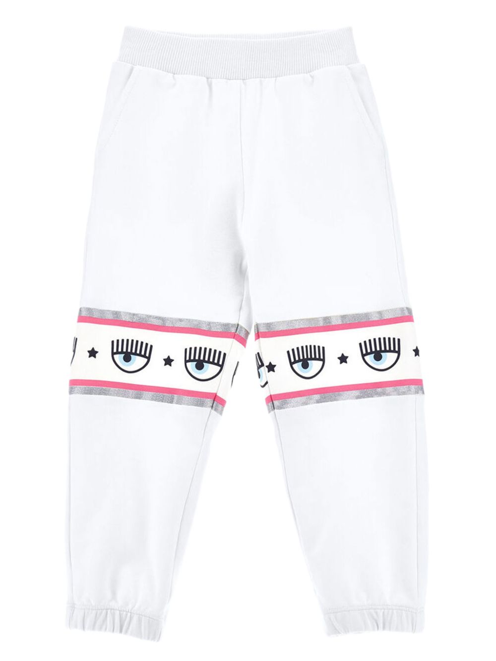 X Monnalisa Maxilogomania track pants - White