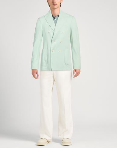 Circolo 1901 Man Blazer Light green Size 42 Cotton, Elastane