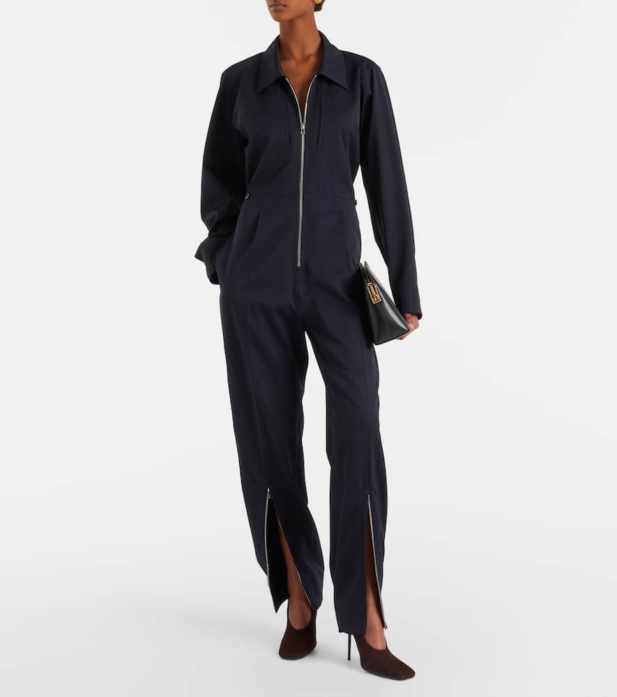 Wool-blend jumpsuit