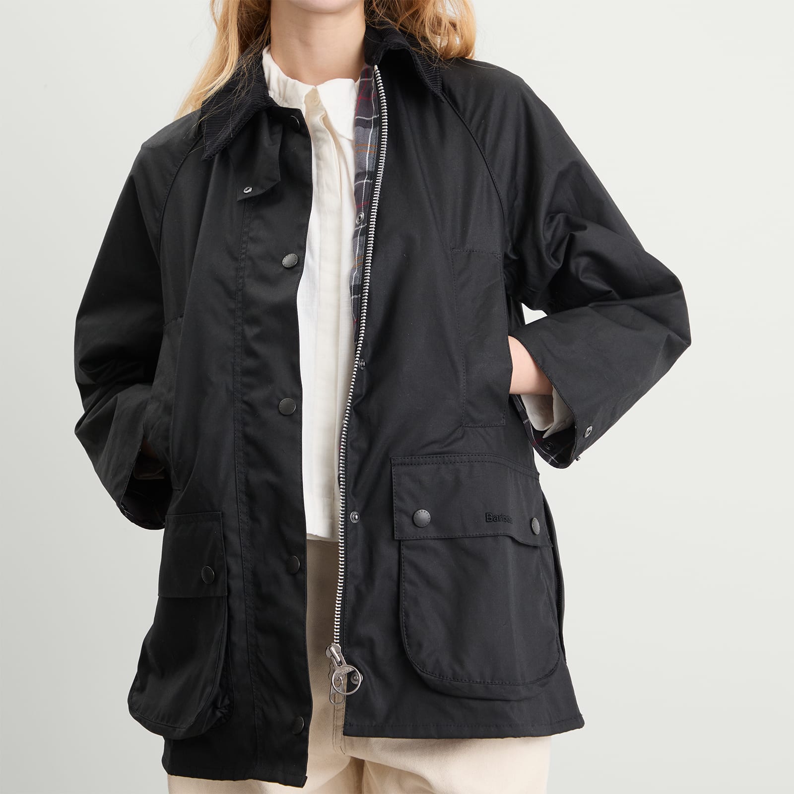 Women's Beaufort Wax Jacket Black/Modern