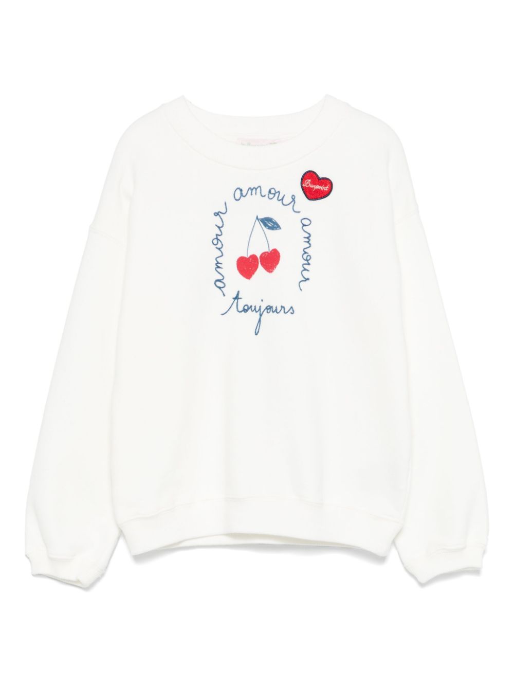 Cherry-print sweatshirt - White