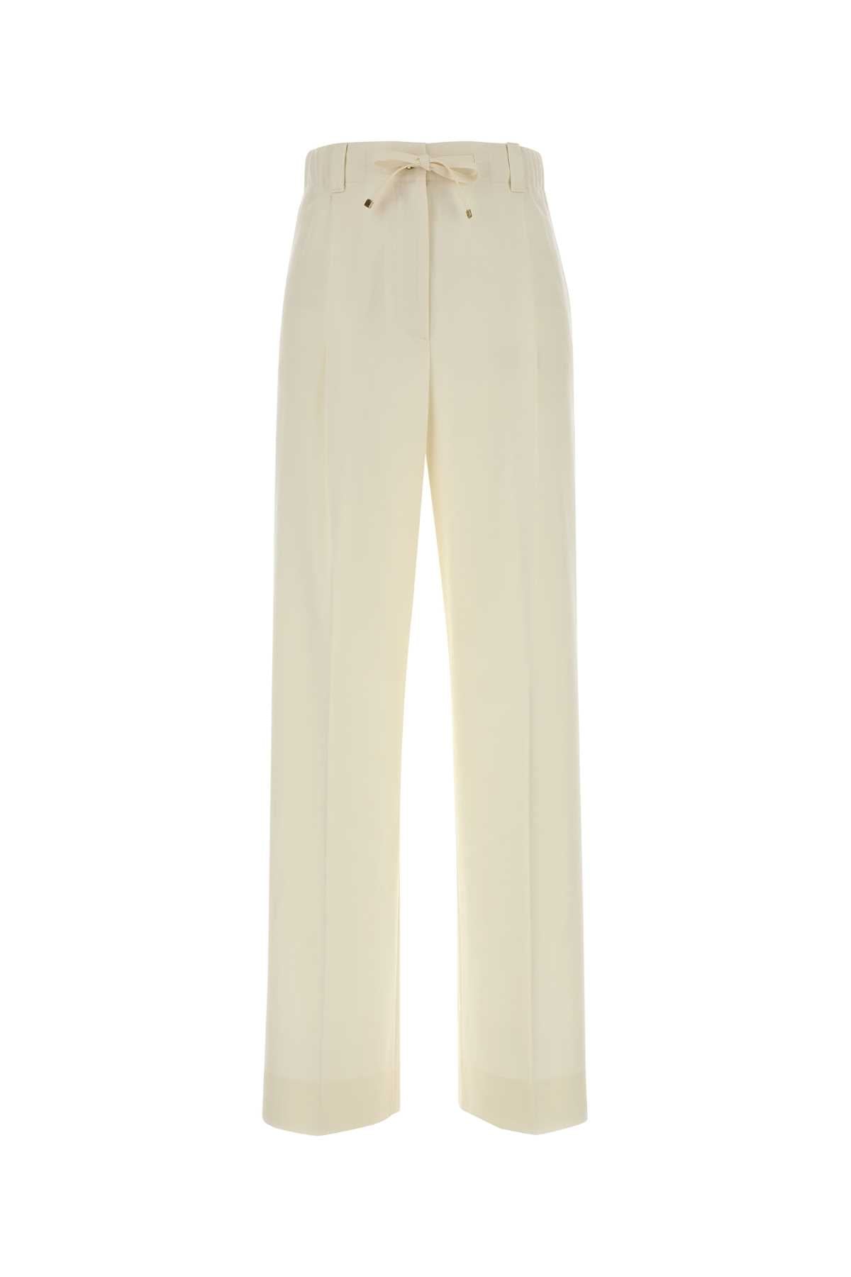 Virgin Wool Trousers — Beige