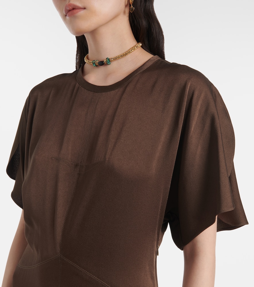Keany satin midi dress