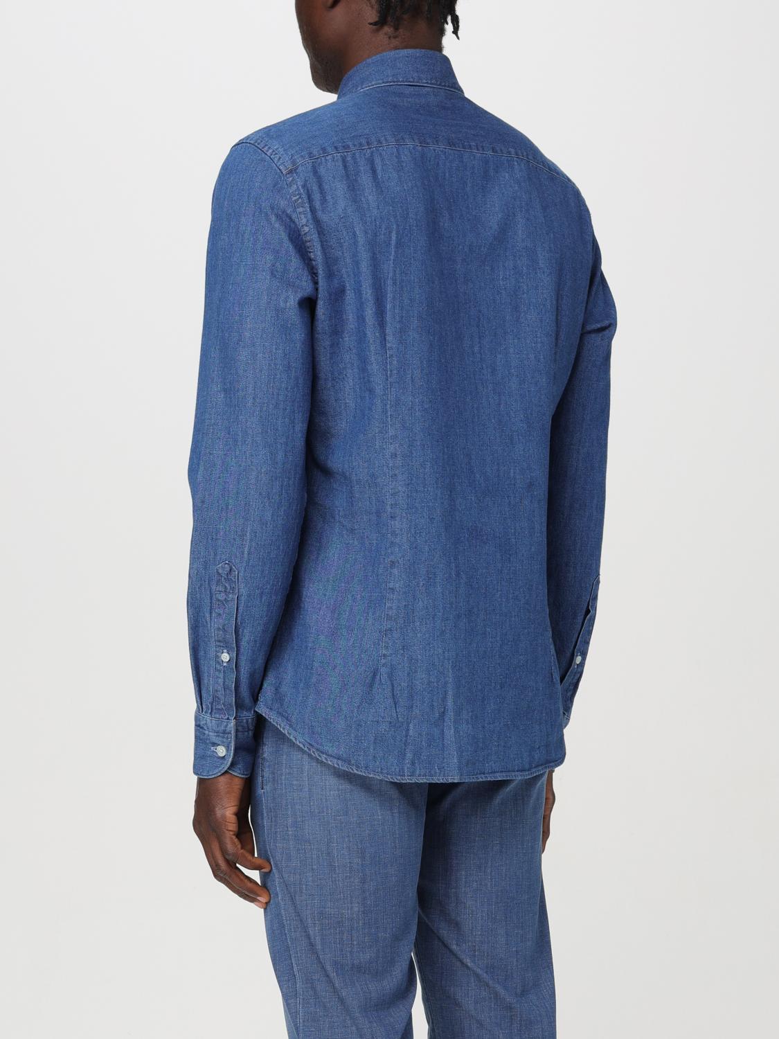 Shirt Men color Denim