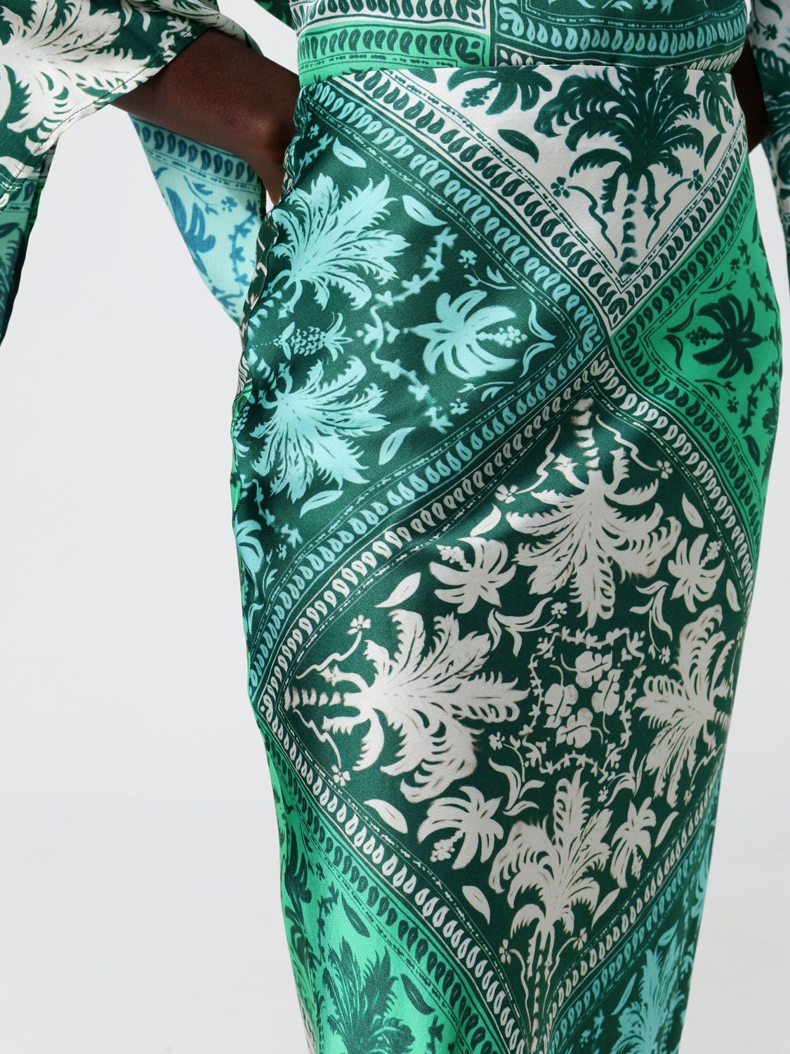Skirt Woman color Green
