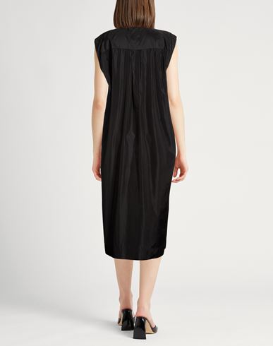 Woman Midi dress Black Size M Polyester, Silk