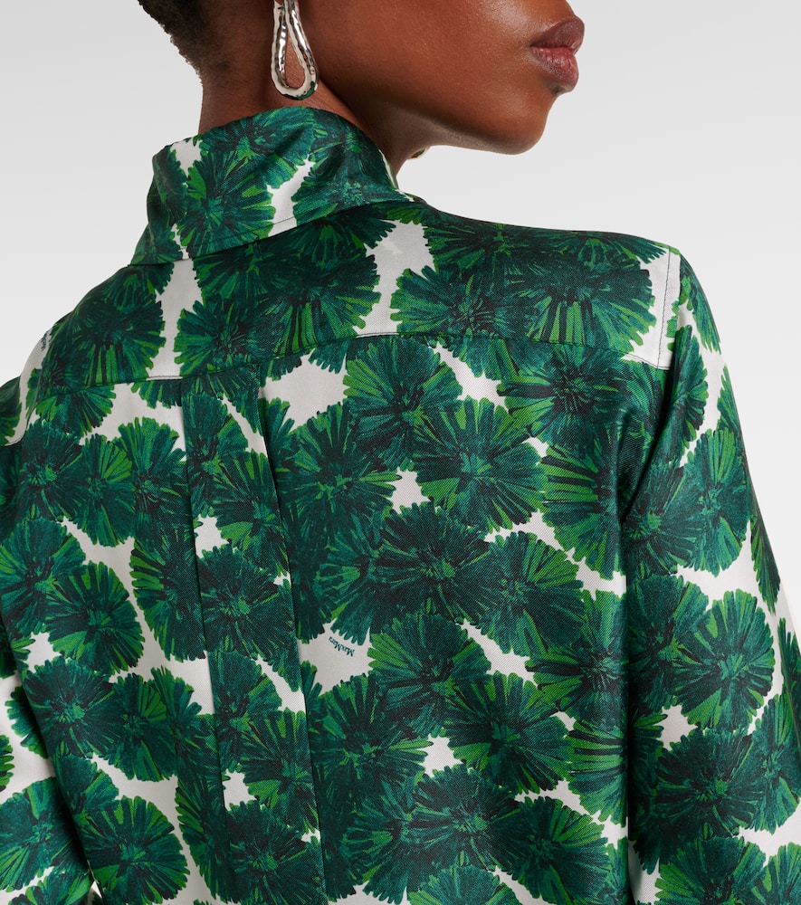 Rodesia printed silk twill shirt