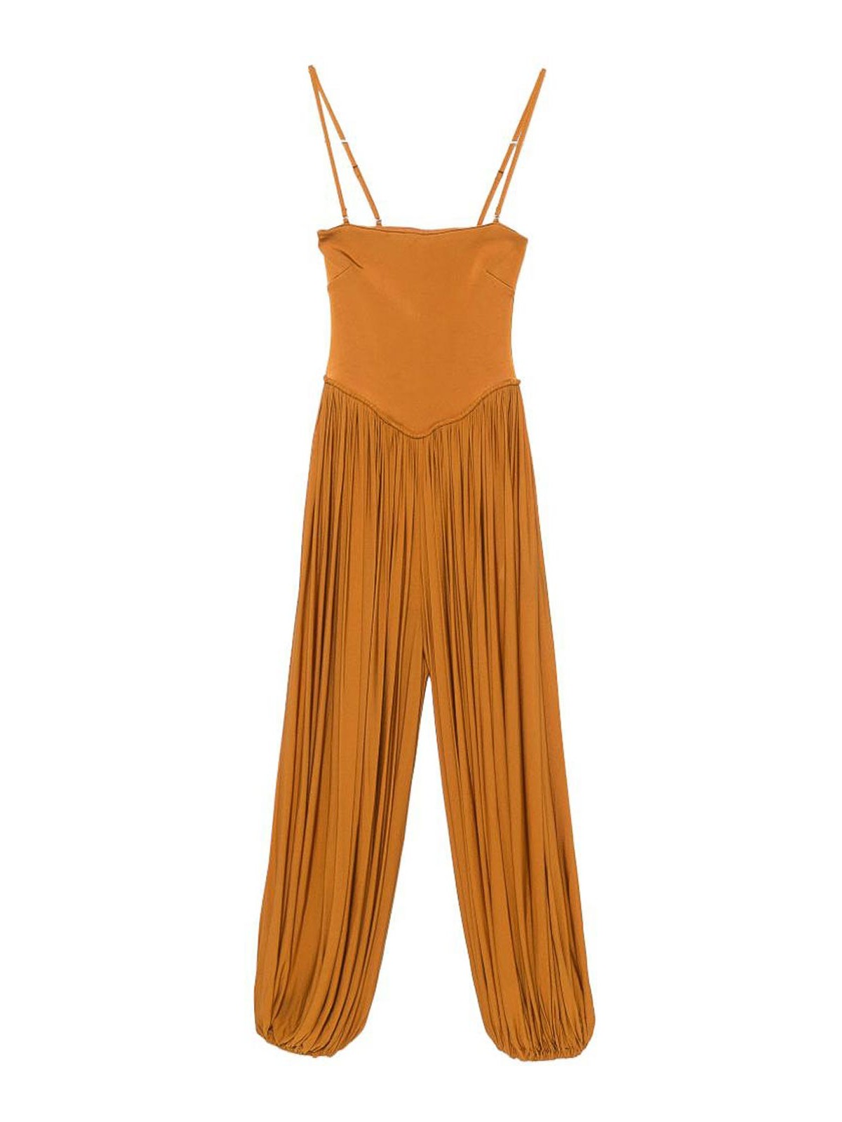 Elegant mustard-coloured jumpsuit