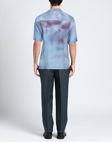 Man Shirt Pastel blue Size L Viscose