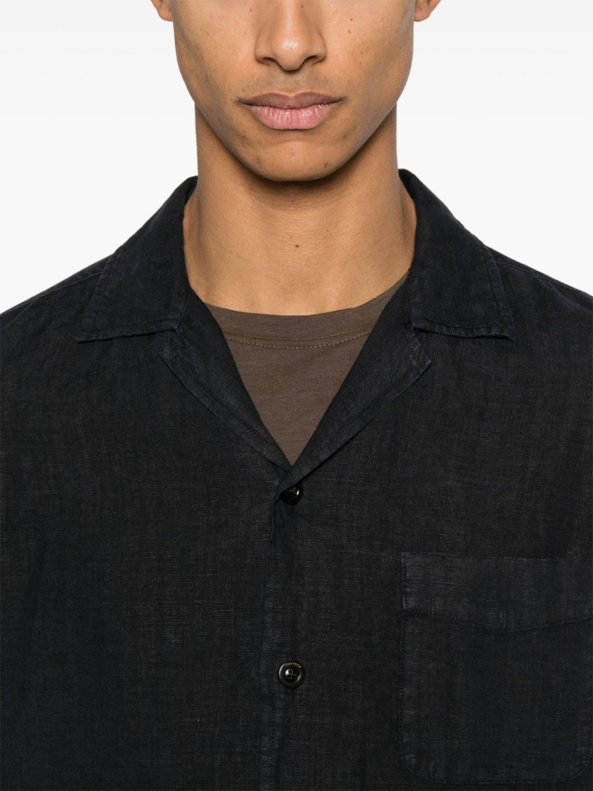 Navy Blue Long Sleeve Overshirt