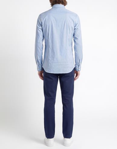 Man Shirt Light blue Size 38 Cotton, Polyamide, Elastane