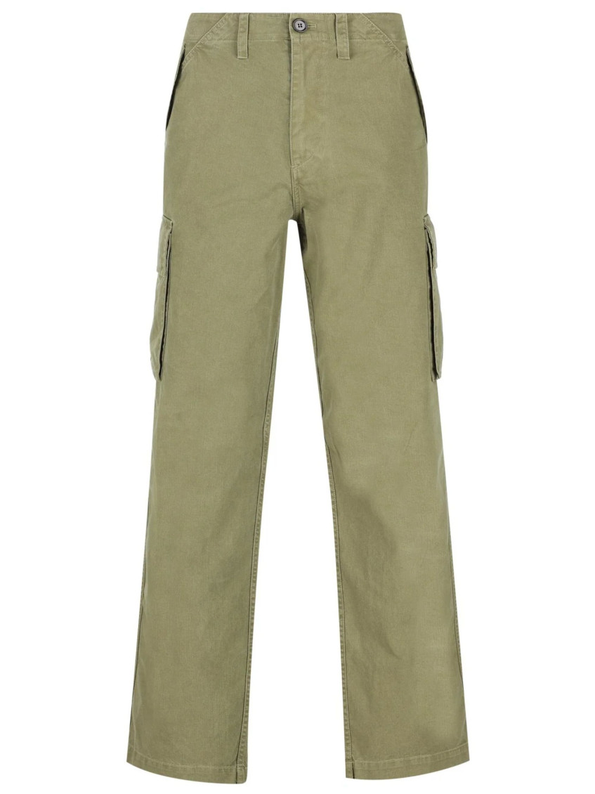 Burberry - cotton cargo trousers adjustable waist design