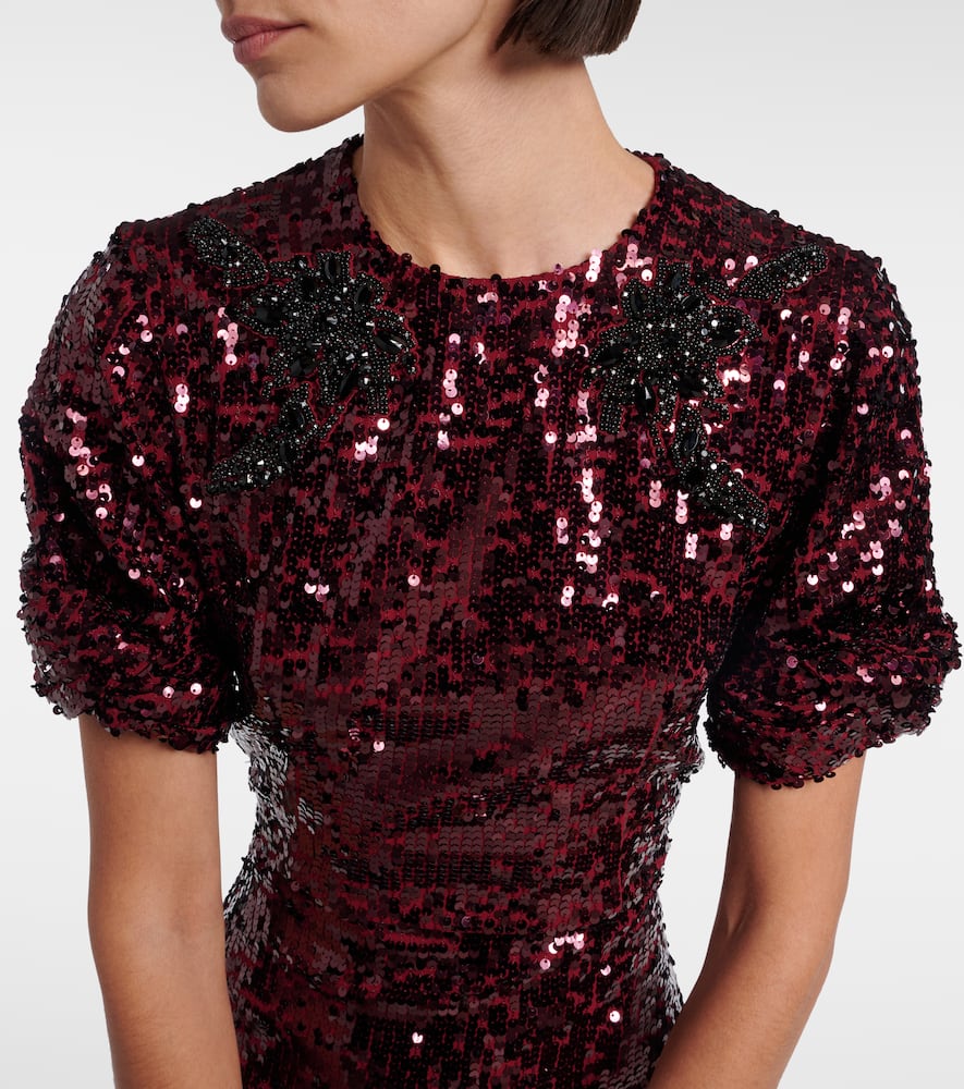 Sequined midi dress