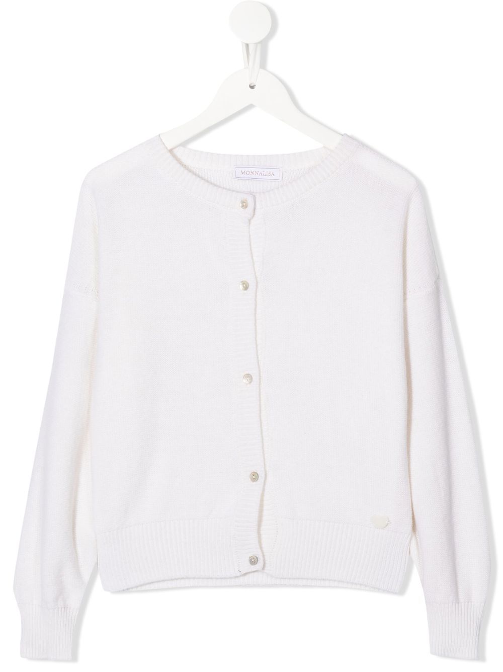 Round neck cardigan - Neutrals