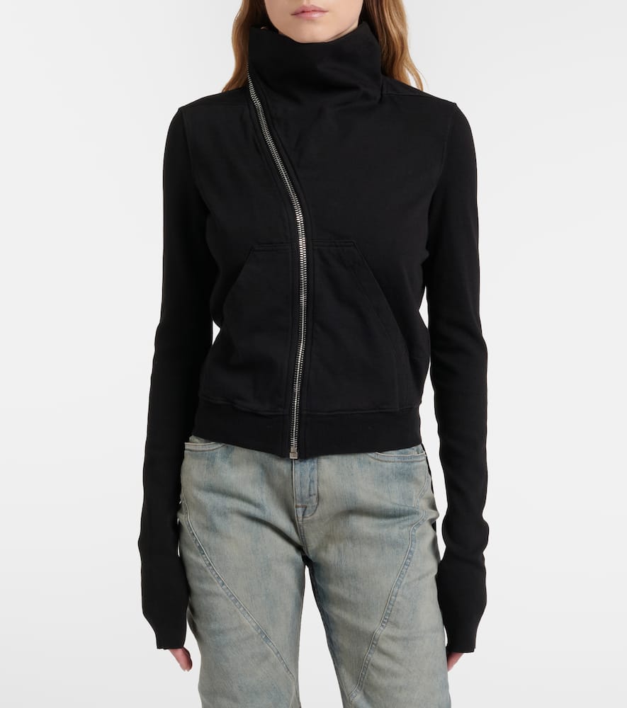 Belted cotton jersey sweatshirt