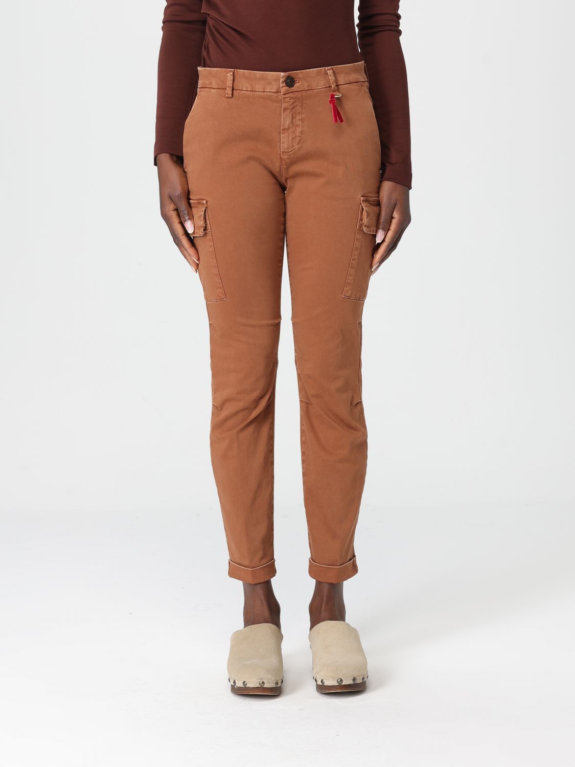 Pants Woman color Brick Red
