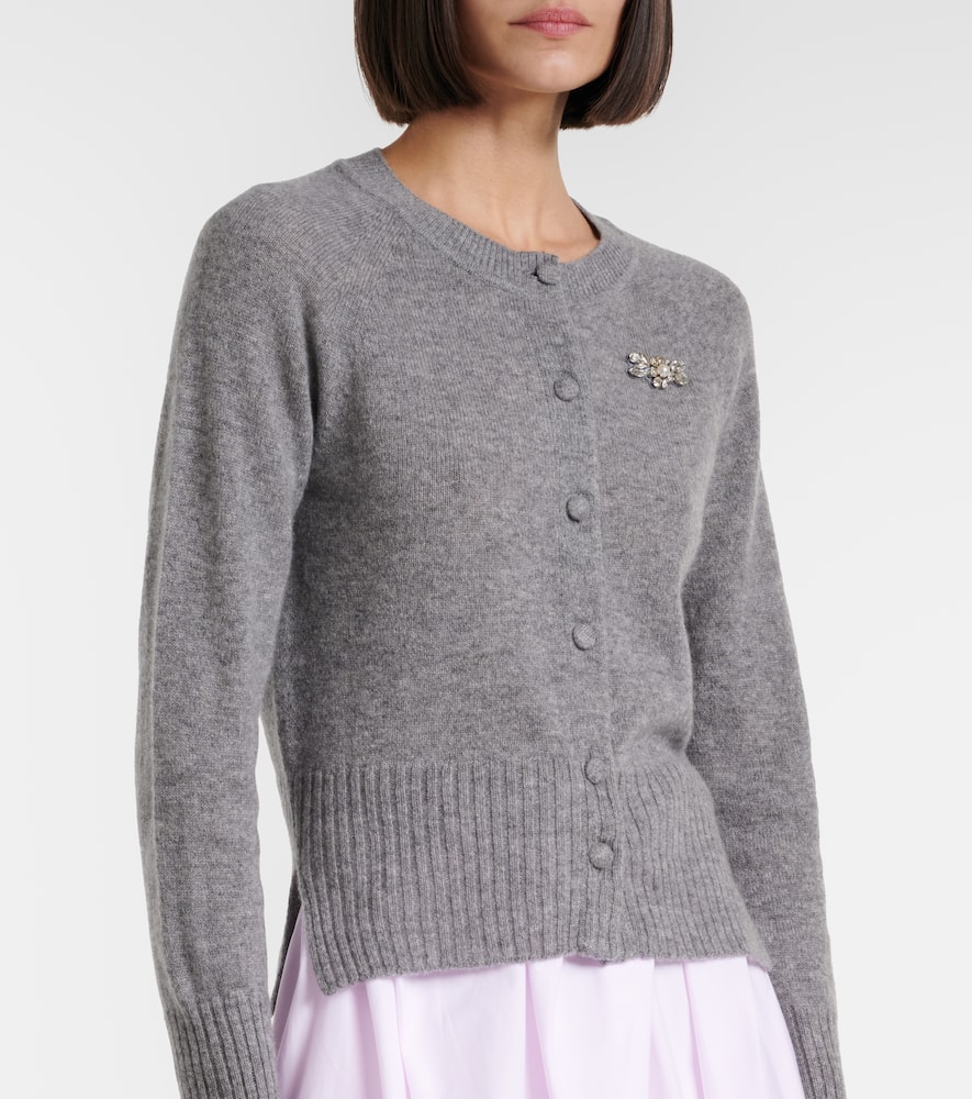 Embellished cashmere cardigan