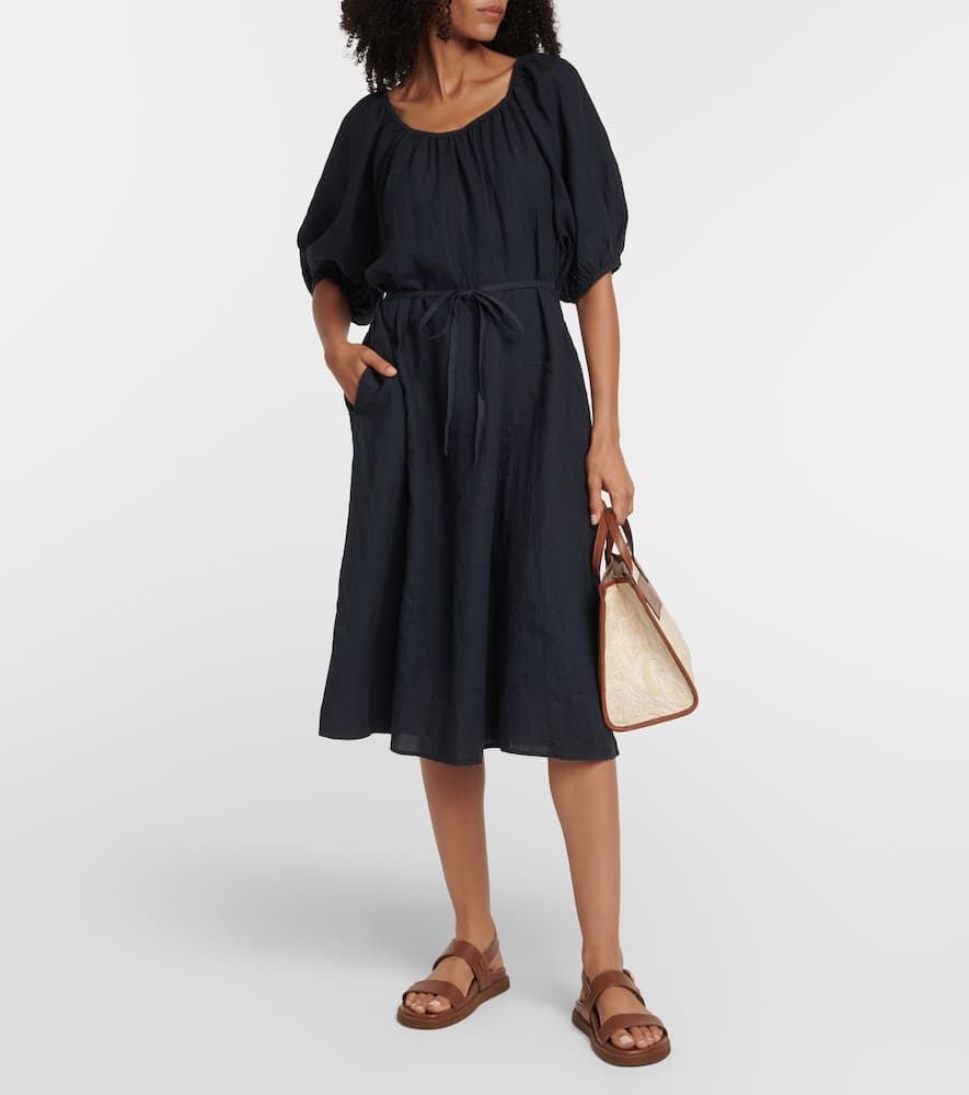 Elly off-shoulder cotton midi dress