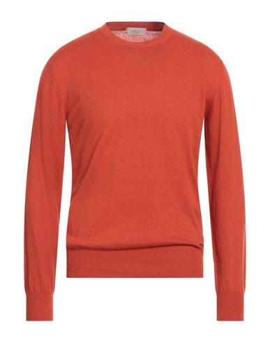 Altea Man Sweater Rust Size L Linen, Cotton