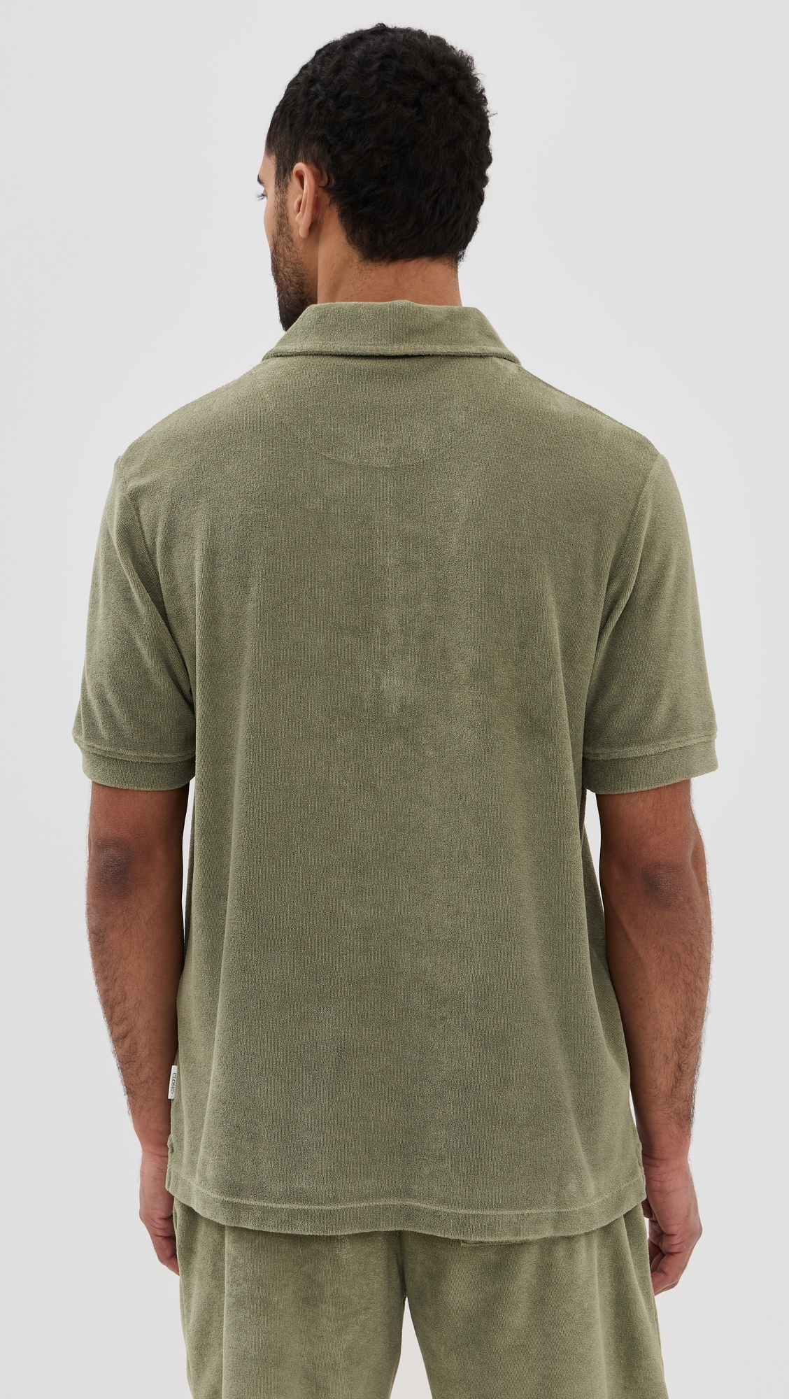 Closed Short Sleeve Polo Chino Green