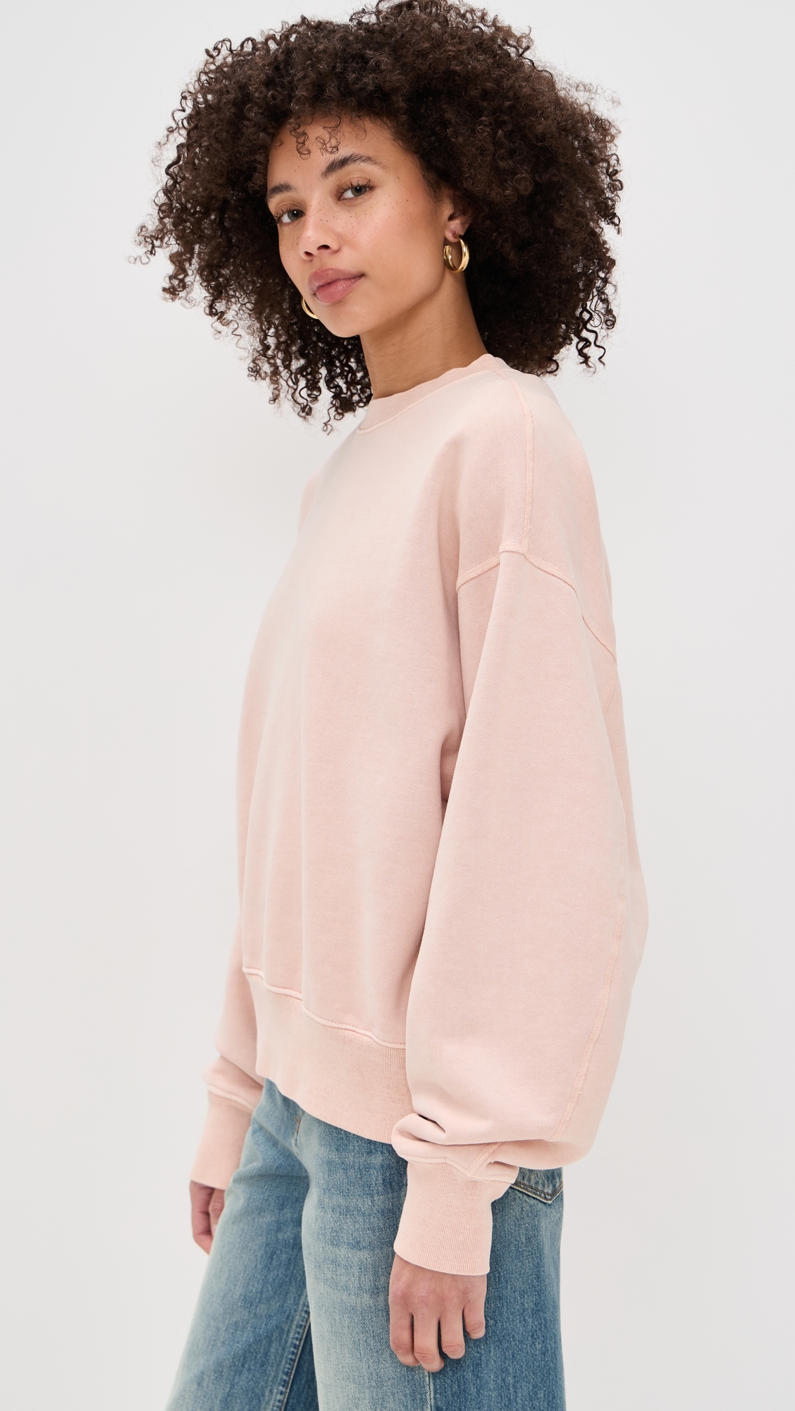 SLVRLAKE Cinch Crew Sweatshirt Desert Rose 