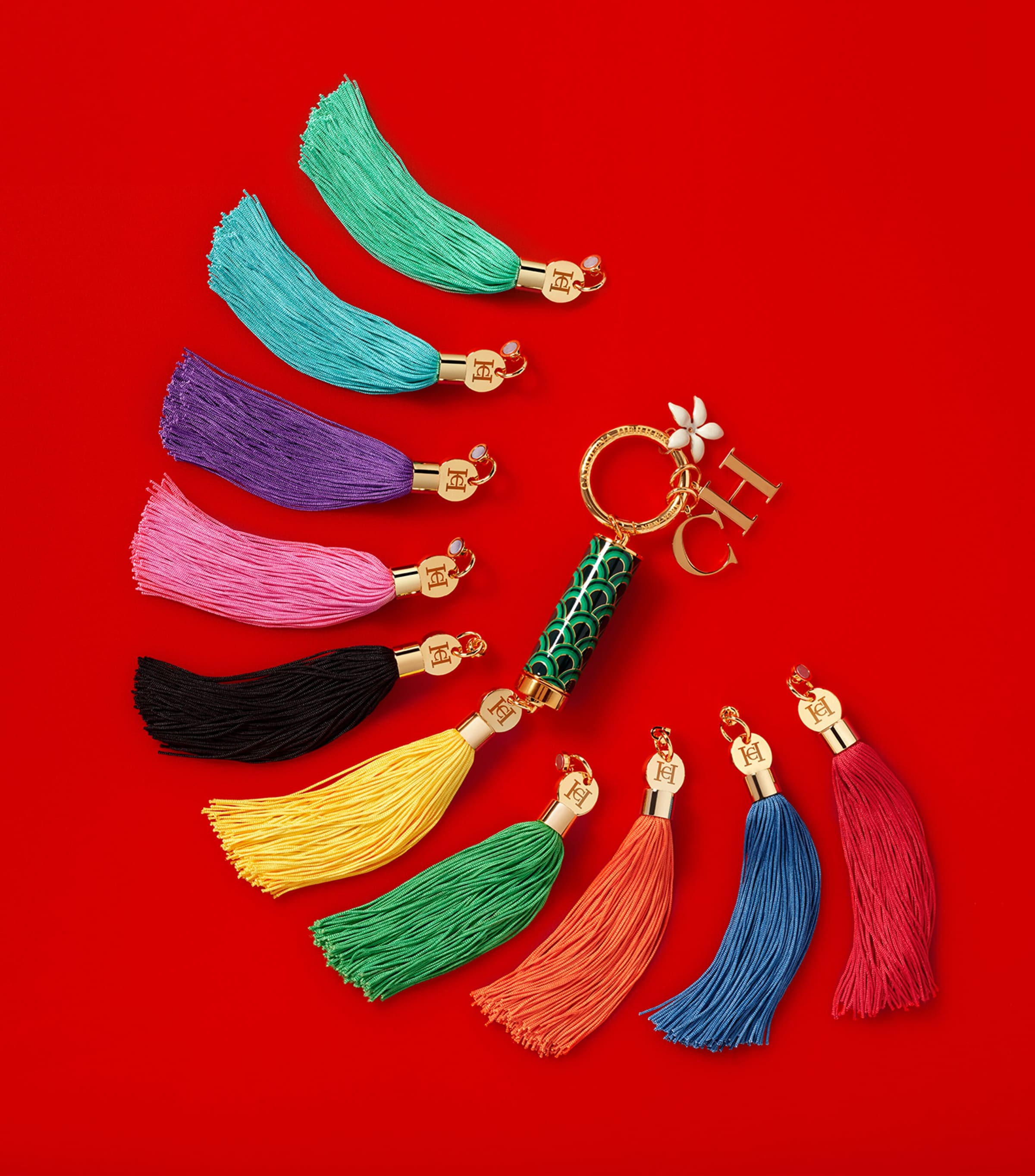 Herrera Lipstick Case Tassel Charm