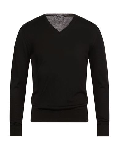 Man Sweater Black Size M Merino Wool