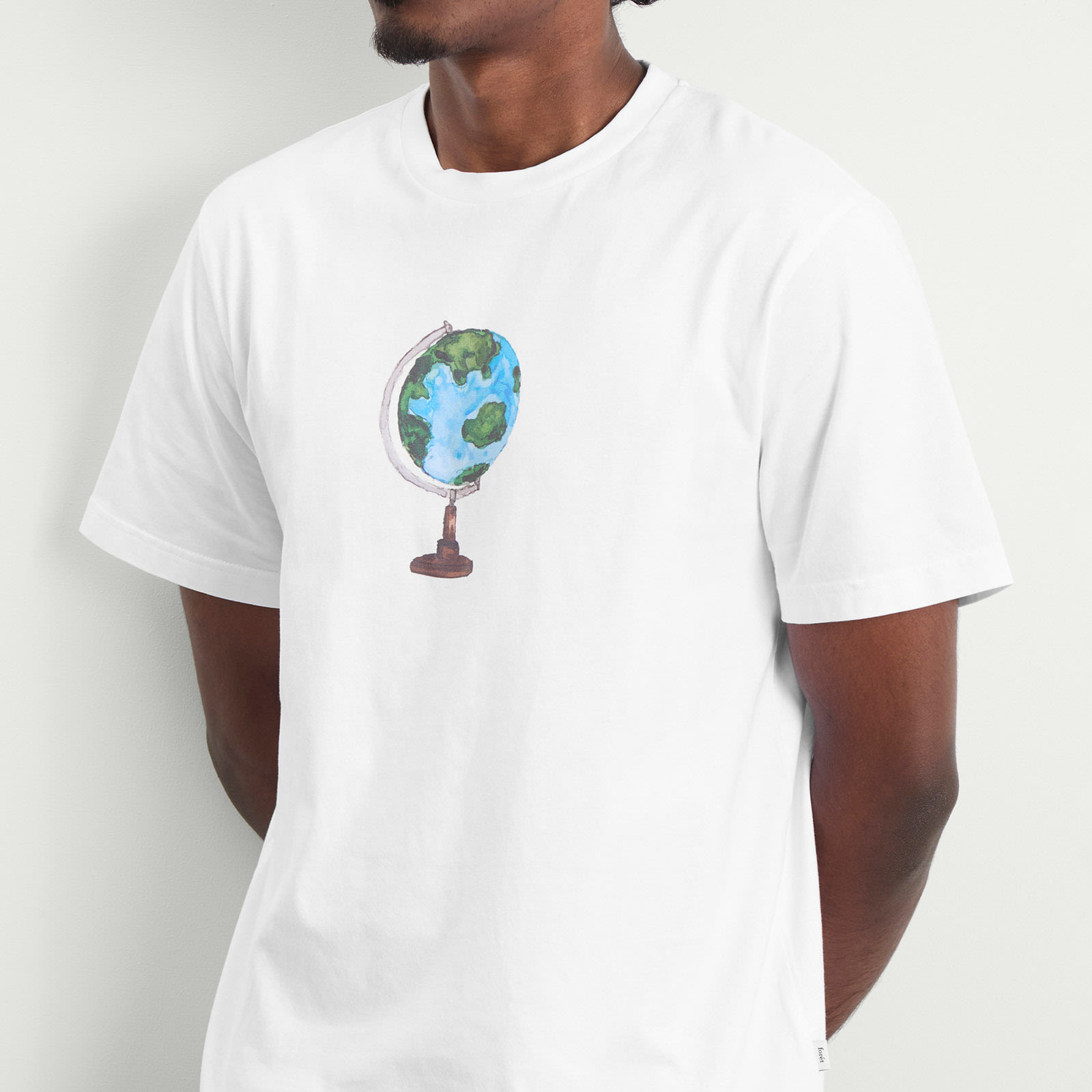 Men's Globe T-Shirt in White