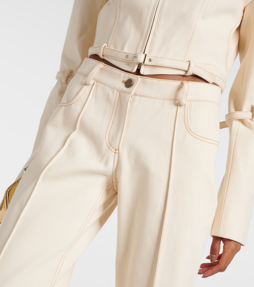 Tuxis low-rise cotton wide-leg pants