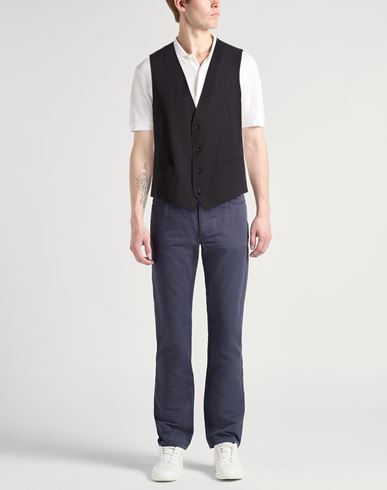 Man Tailored Vest Midnight blue Size 36 Virgin Wool, Elastane