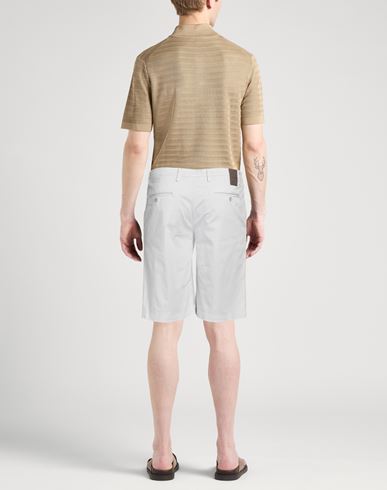 Man Shorts & Bermuda Shorts Light grey Size 28 Cotton, Elastane