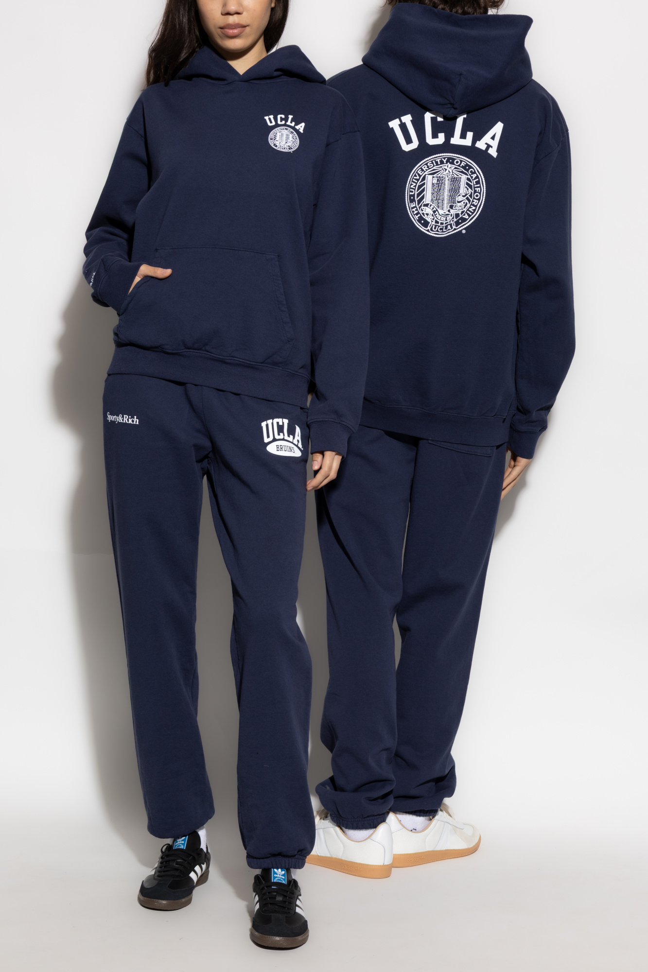 Sporty & Rich Sweatshirt From The 'UCLA' Collection, Unisex, Navy Blue