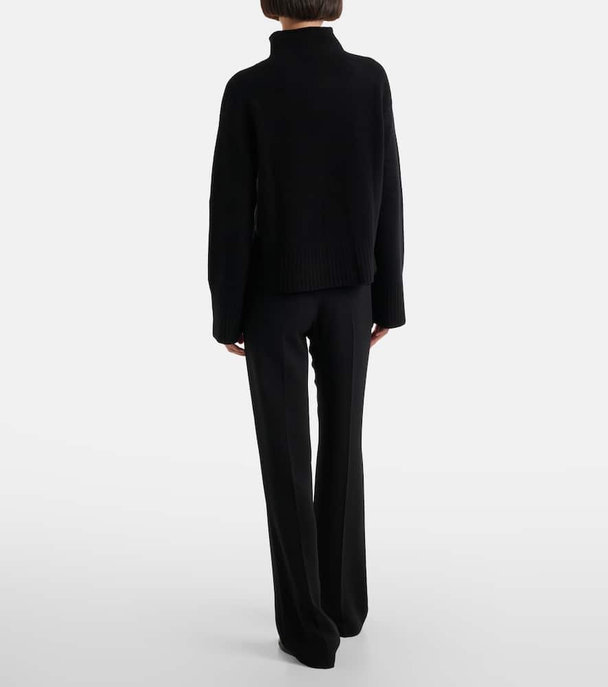 Julie cropped wool and cashmere sweater