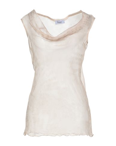 Woman Top Beige Size 6 Silk