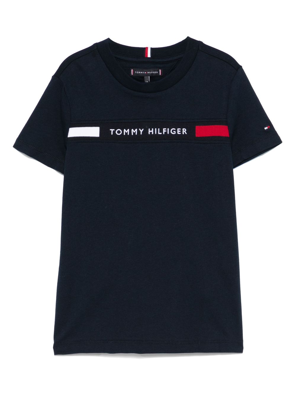 Logo-embroidered T-shirt - Blue