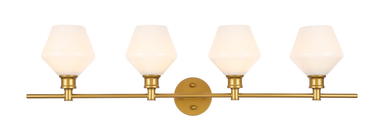 Brass Four Light Wall Sconce from the Gene Collection