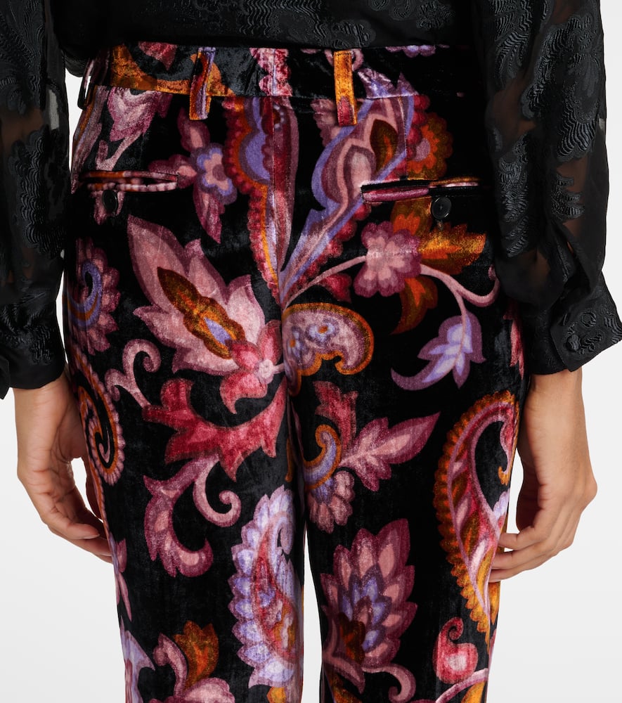 Jacquard straight pants