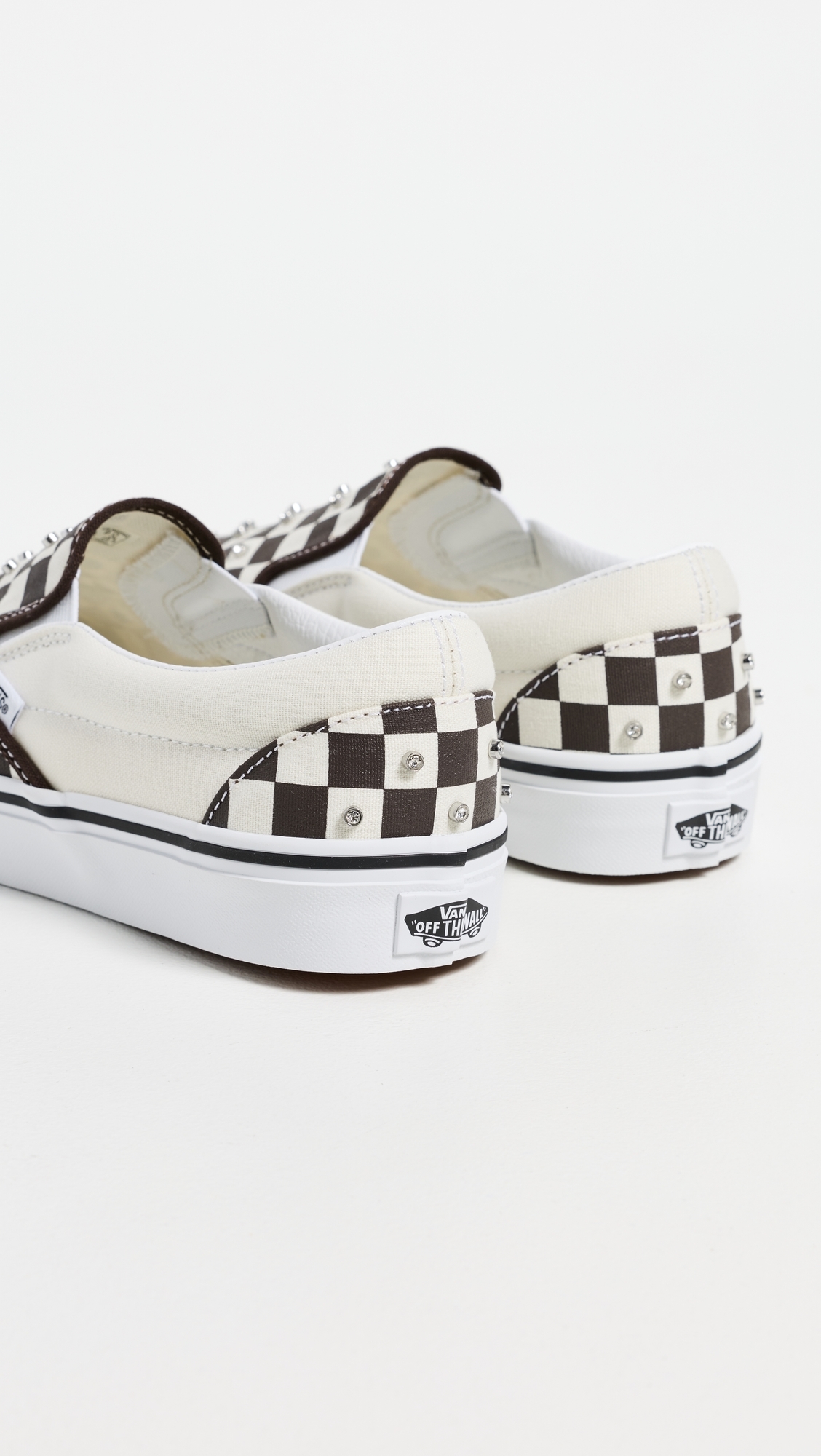 Classic Slip On Sneakers Rhinestone Demitasse W