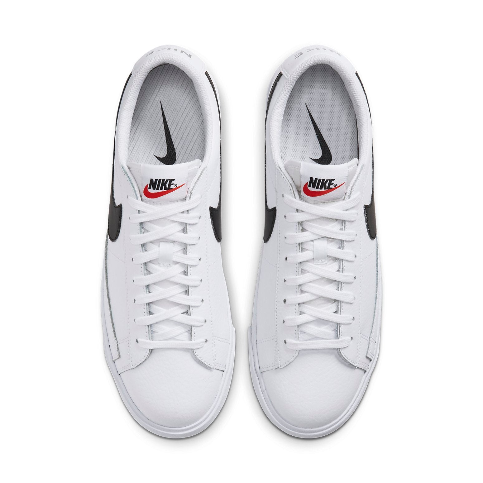 Blazer Low Leather 'Black Swoosh'