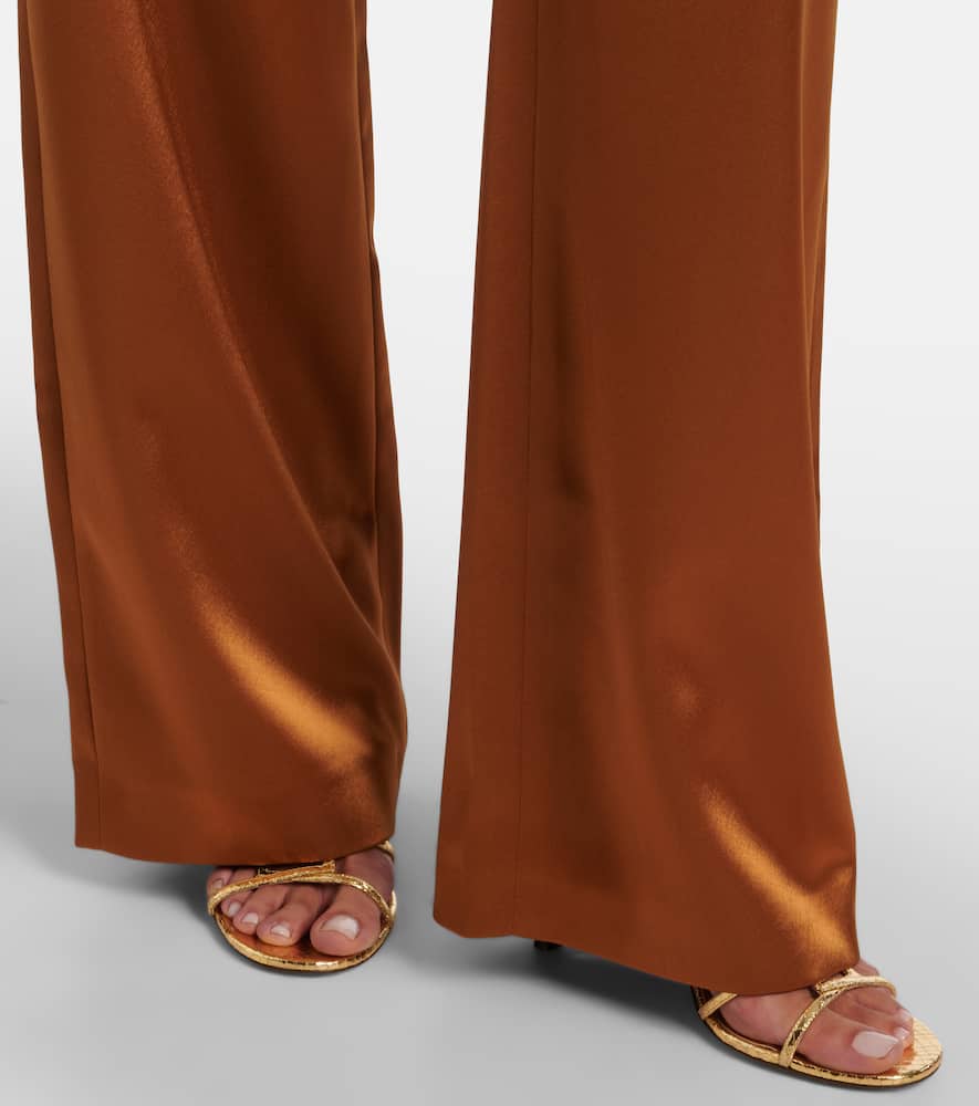 Sister Moon satin wide-leg pants