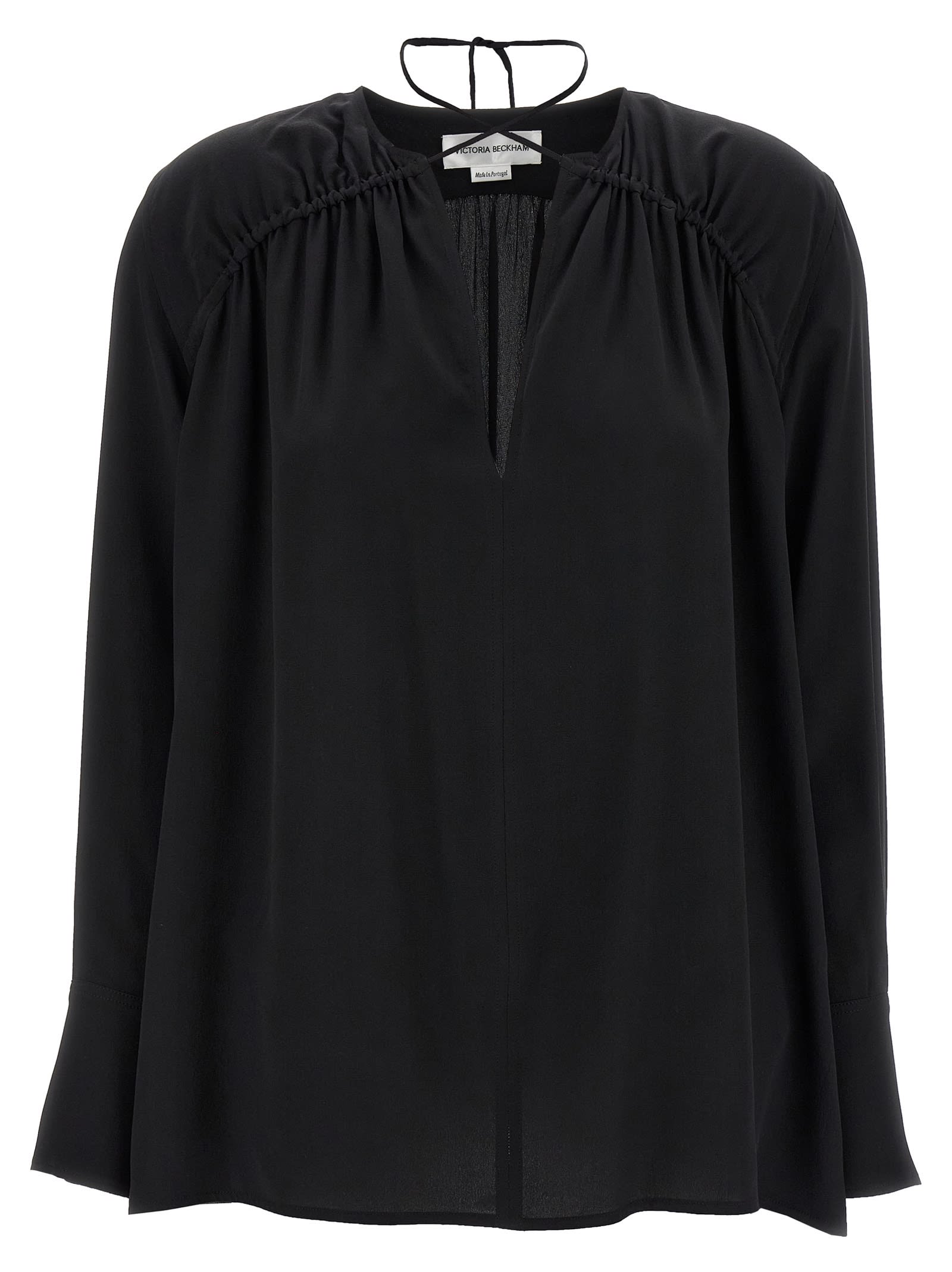 Gather Detail Tie Blouse