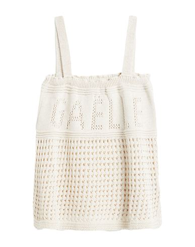 Woman Top Ivory Size 1 Acrylic, Cotton, Metallic fiber
