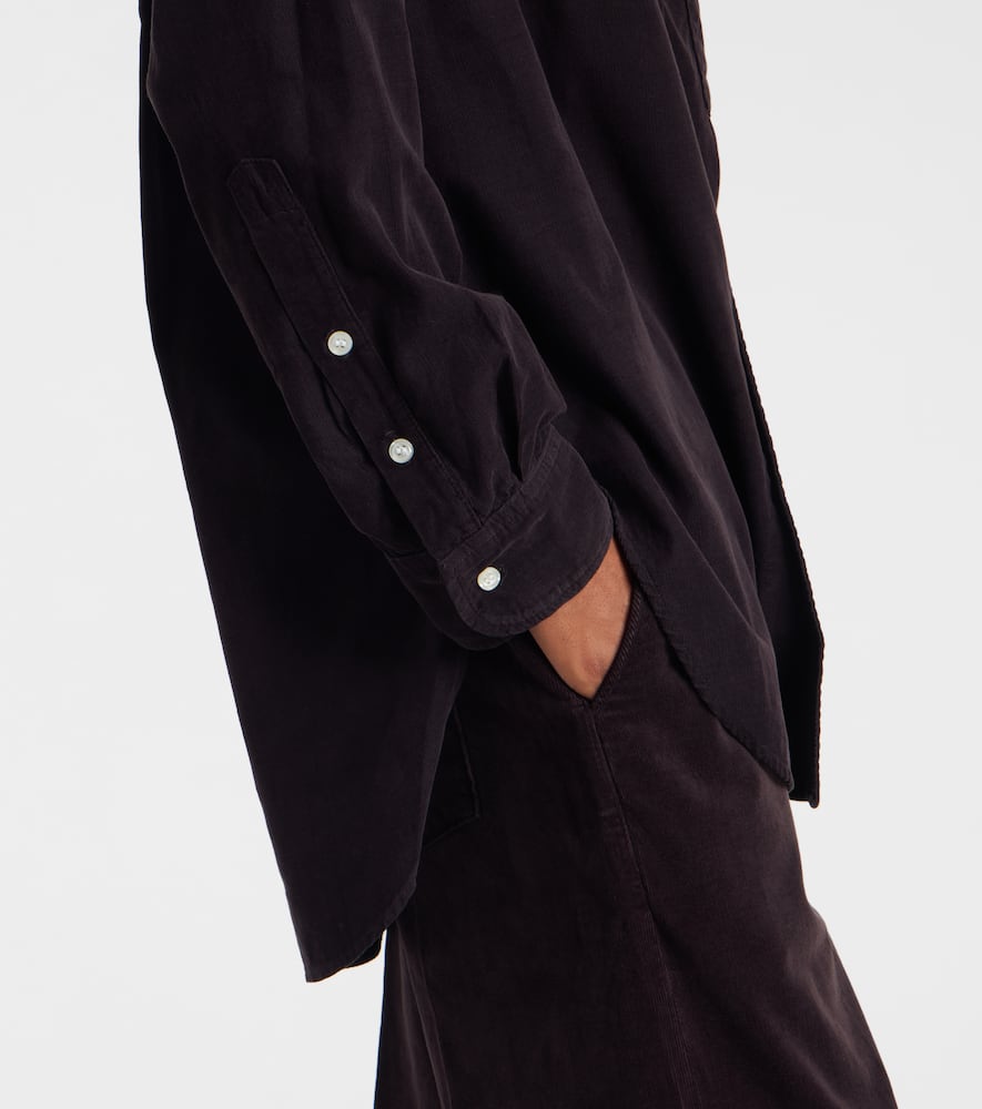 Oversized cotton corduroy shirt