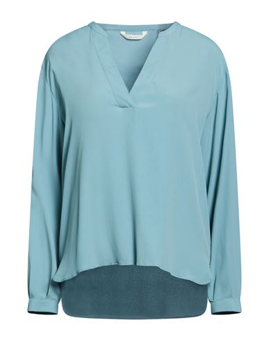 Woman Top Slate blue Size 2 Acetate, Silk