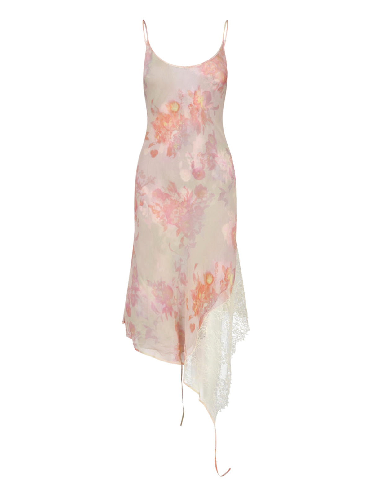 -Inspired Viscose Mini Dress with Contrast Polyamide Details