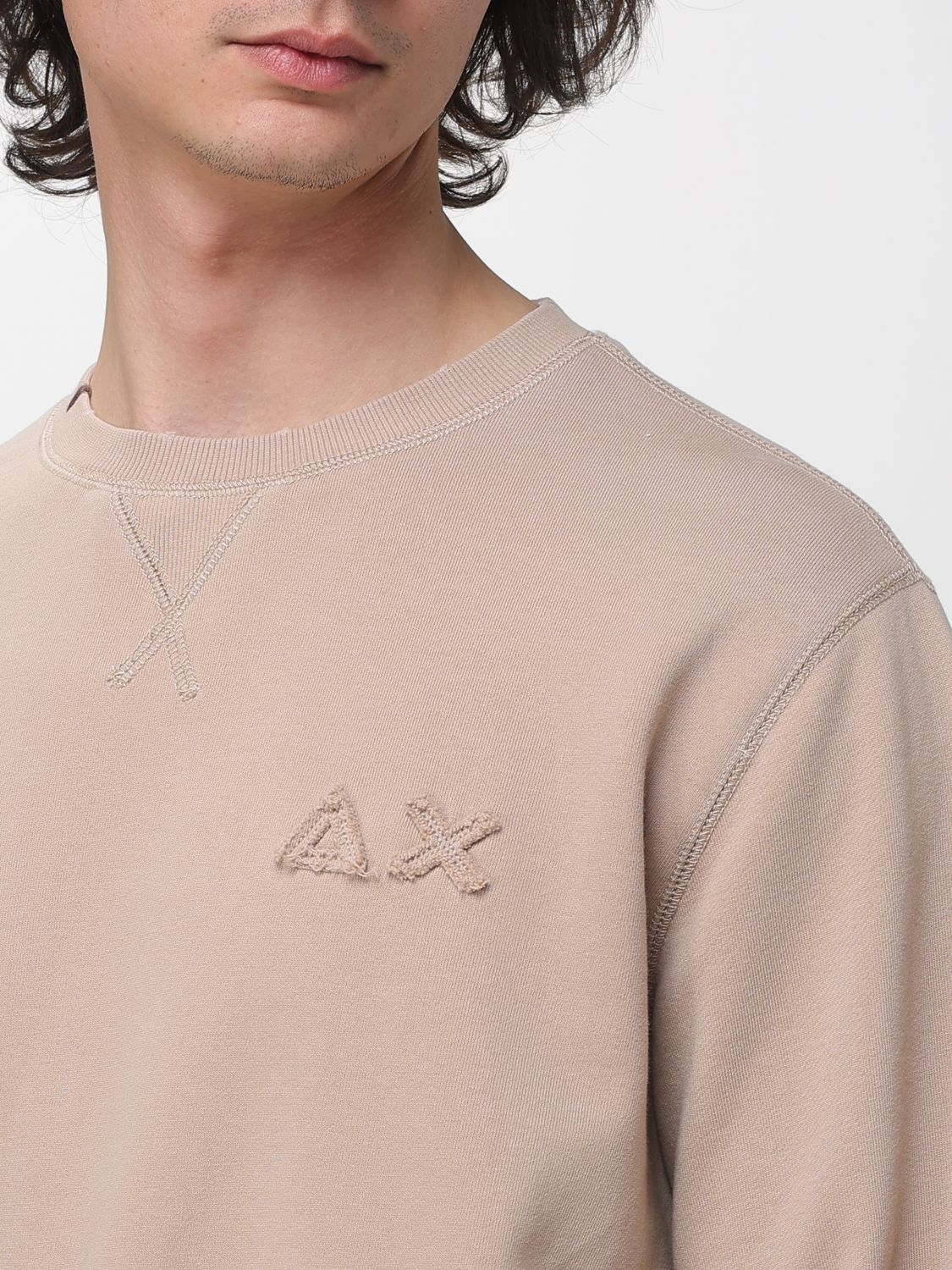 Sweatshirt Men color Beige