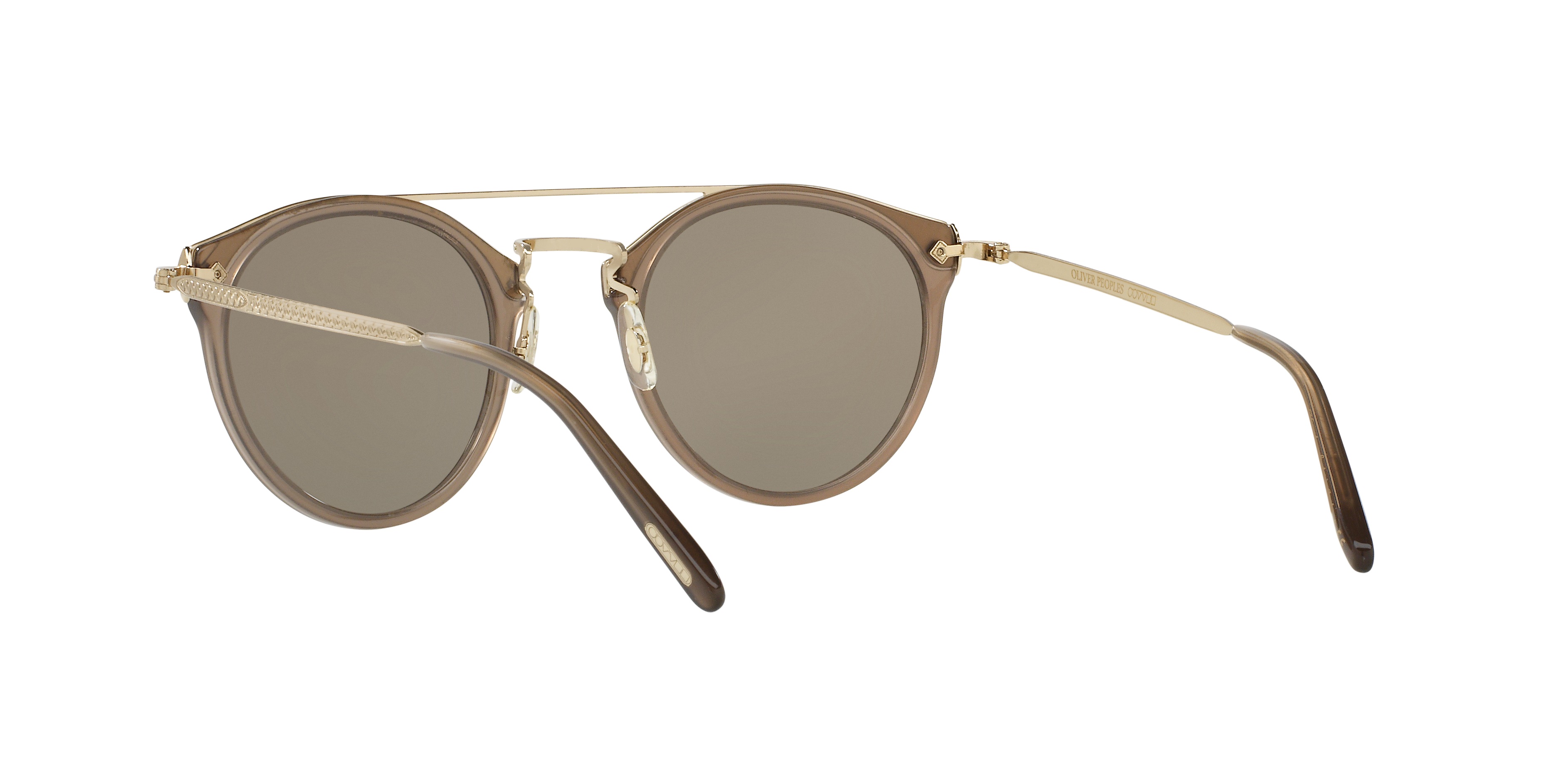 Oliver Peoples Uniseks Oliver Peoples OV5349S REMICK 14736G Zonnebrillen Acetaat Grijs Bruin Pantos Spiege