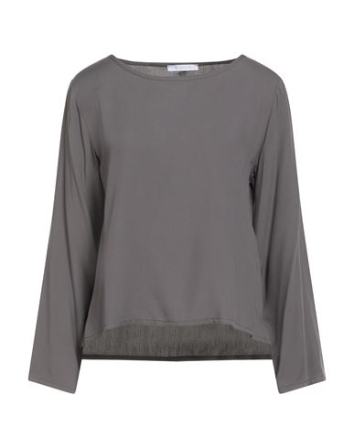Woman Top Gunmetal Size M Viscose