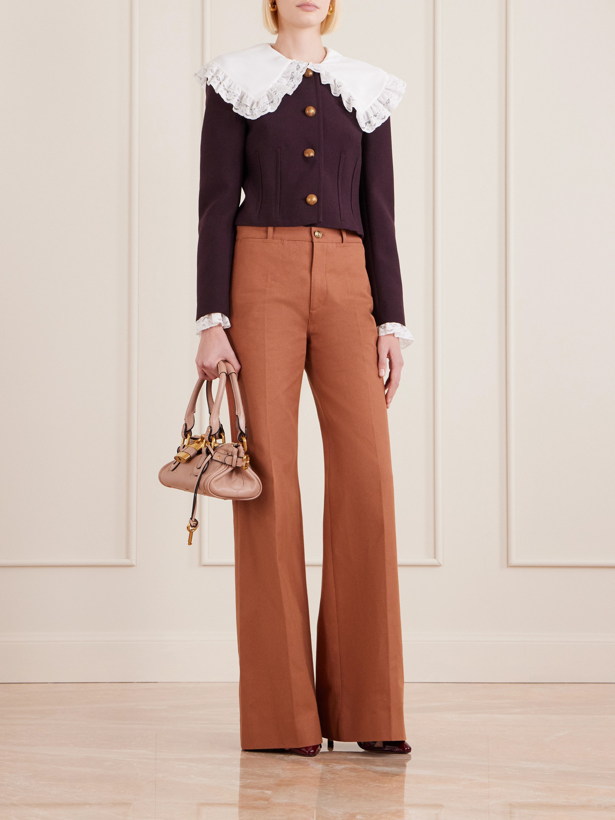 Paddington Embellished Leather Tote - Neutrals