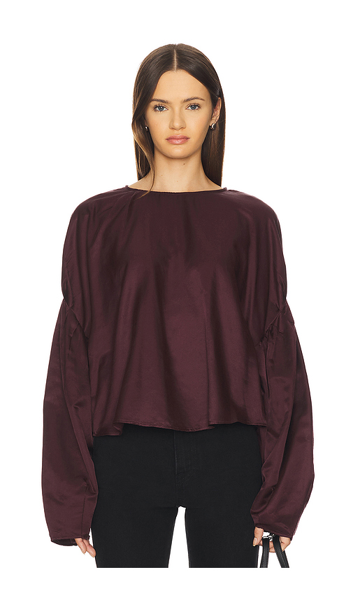 Citizens of Humanity Anika Top in Burgundy in Purple. XL also in L, M
